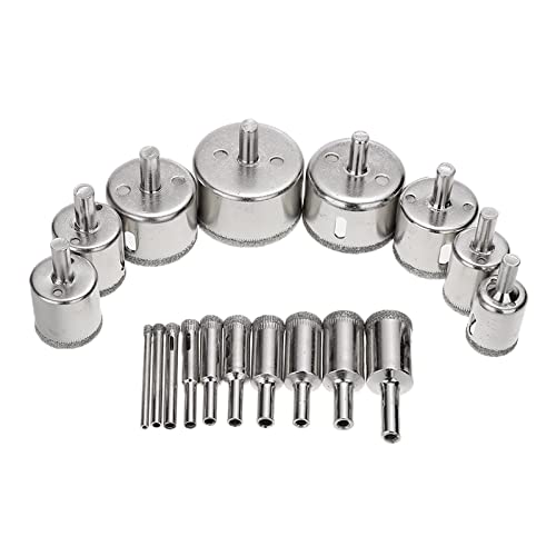 Set de brocas diamantadas para vidrio y azulejos 18 piezas miniatura 1