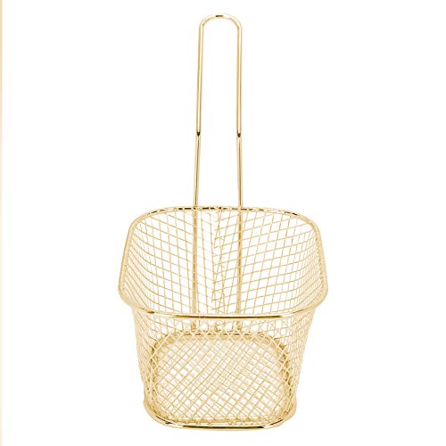 Kookgereedschap Frieten Zeef Braadnet Frituren om te koken Stomen Blancheren(Golden) - Image 7
