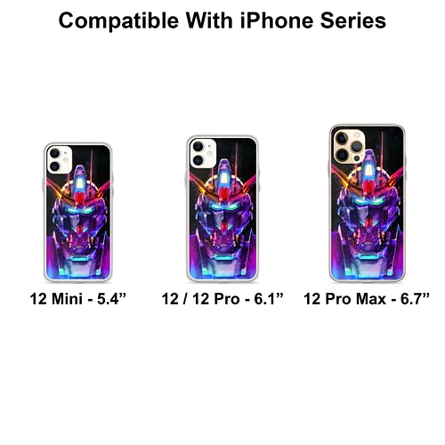 Generic Phone Case Gundam Head Color Compatible With Iphone 12 11 X Xs Xr 8 7 6 6S Plus Mini Pro Max Samsung Galaxy Note S9 S10 S20 Ultra Plus, Transparent, Transparent #TOP1