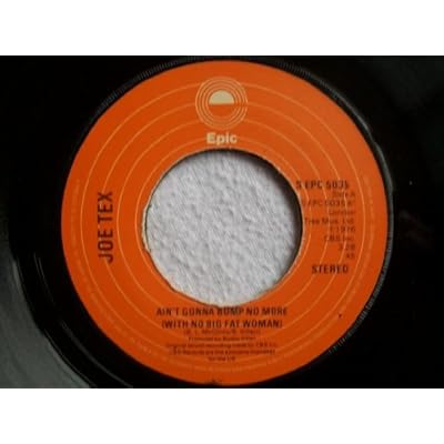 AIN'T GONNA BUMP NO MORE 7 INCH (7" VINYL 45) UK EPIC 1976