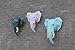 Elephant Head Paper Sculpture,Pre-cut DIY Papercraft Kit,Handmade Wide Animal,3D Paper Art,Dark Green Color,Low Poly Wall Decor,All Accessories Included,DIY Teens Gift