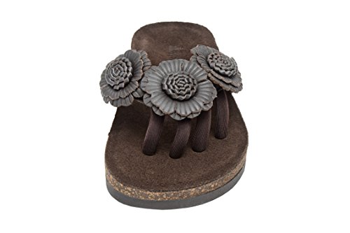 Wellrox Women's Santa Fee-Blossom Dk Brown Casual Sandal 8