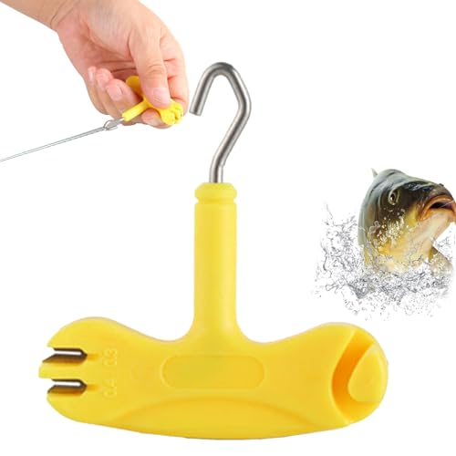 Extractor de anzuelos de Nudo para Pesca de Carpas, Herramienta para Aparejos de Cebo de Peces | Herramienta para probar Nudos de Pesca - Extractor de Nudos de Pesca Multifuncional para Novio, Padre,