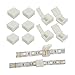 LED Strip Solderless Connector Adaptor for 10mm Wide 5050 RGB Waterproof Led Strip Light (4 Pin RGB Strip Connector), Pack of 10