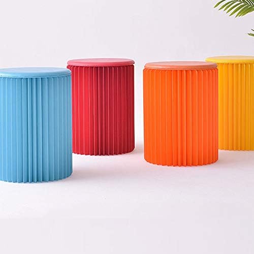 Honeycomb Structure Cardboard Stool - Round Fashion Chair, Flexible & Sturdy Design, Eco-Friendly Green Stool for Home, Office, & Events