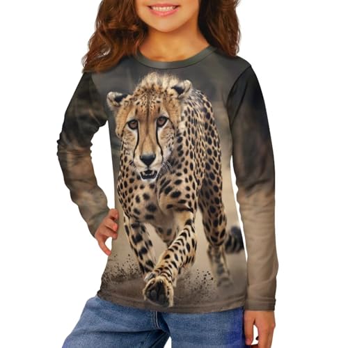Image of Uourmeti Long Sleeve Tops for Boys Graphic T Shirts Teen Girls Active Pullover Tees