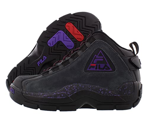 Fila Men's Grant Hill Outdoor Sneaker, Black/Purple, 10