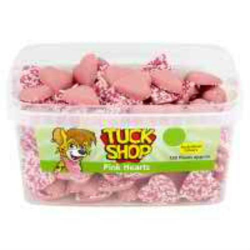 TuckShop Pink Hearts 120 Pieces 720g