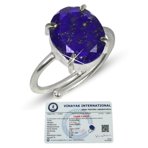 Image of Reiki Crystal Products Certified Natural Gemstone Adjustable Ring, AAA Crystal Ring for Men & Women, Citrine Amethyst Quartz Lapis Onyx Tiger Eye, Reiki Charged Jewellery
