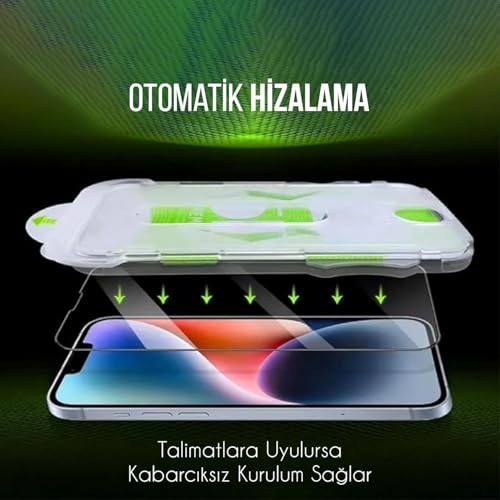 PSR Aksesuar iPhone 17 Pro Uyumlu Ekran Koruyucu - Otomatik Hizalama Özellikli | Ekstra Güçlendirilm