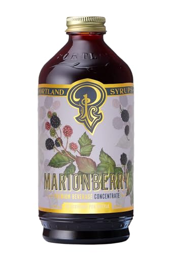 Portland Syrups Marionberry Syrup for Cocktails, 12 oz, 12 Servings