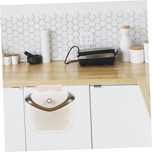 Caneca de Basura Colgante para Cocina Rectangular Blanca miniatura 4