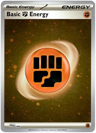 Pokemon - Fighting Energy Card SVE 006 - Pokemon 151 - Cosmic Holo Foil