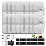 16+16 Pack Replacement Filters for PETLIBRO Dockstream Cat Fountain PLWF115/PLWF105/PLWF005, 16 Filters + 16 Sponges Replacement Kit, 6-Month Supply