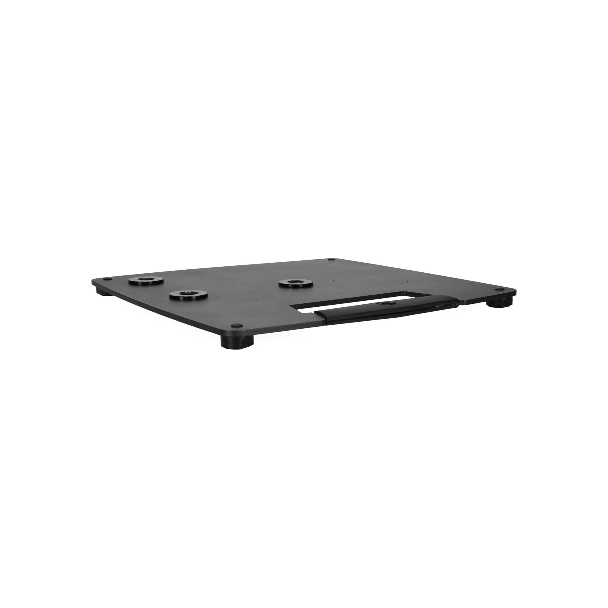 Gravity WB 431 C B - Kompakter, quadratischer Stahl-Standfuß mit exzentrischer Montagefunktion, schwarz