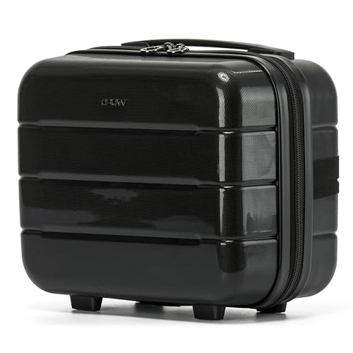 CRUW Carry-On 12" Carrying Case Hard Shell Cosmetic Case Lightweight Cabin Bag Durable Polypropylene Luggage Underseat Free Carry for Ryanair, Wizz, easyJet & More!