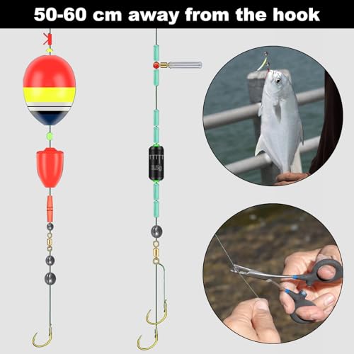Annyswit 300 Pcs/10 Sizes Fishing Split Shot 2g 1.5g 1.2g 1g 0.8g 0.6g 0.5g 0.4g 0.3g 0.2g Fishing Dispenser Sinkers Weights Shot for Stabilizing the Angling Line & Bait - Image 6