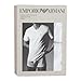 Emporio Armani Men's 2 Pack Regular V-Neck Shirt, White/White, Large