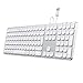 immagine 5SATECHI Tastiera con Cavo USB in Alluminio e tastierino numerico Compatible con iMac - 2020 iMac, iMac PRO, 2020 Mac Mini e Altri (Tedesco, Argento)