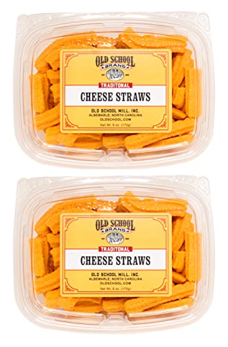 Old School Brand 2 Pack Cheese Straws - 6 oz Packages - Traditional