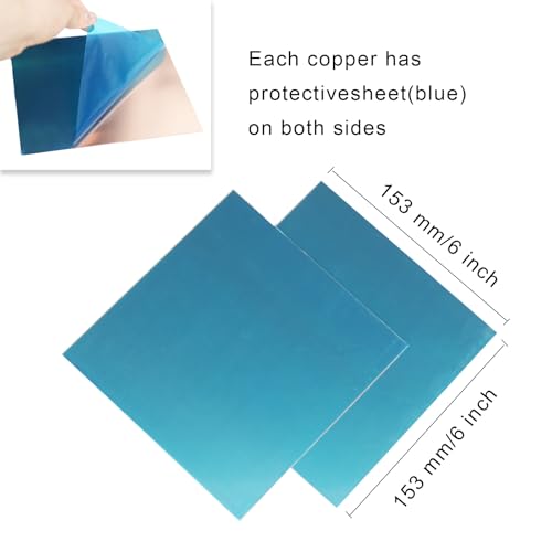 Chudeng CU00005-1 2 Pcs 99.9%+ Pure Copper Sheet thumb #2