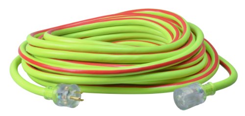 Coleman Cable 26480054 02648-00 Ext Cord, 50 ft, Green/Red