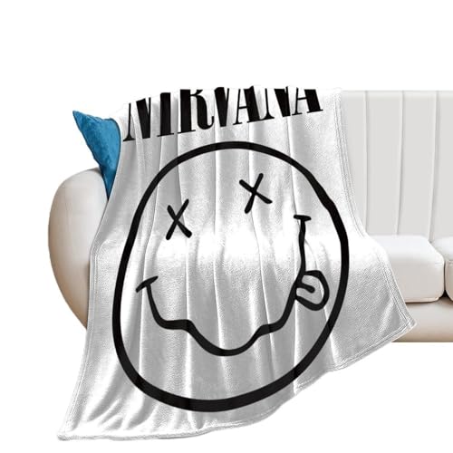 ブランケット ニルヴァーナ 毛布 フランネル 冬用 寒さ対策 軽量 柔らかく肌触り おしゃれ 肩掛け 膝掛け 多機能 洗える 四季適用 100*130cm