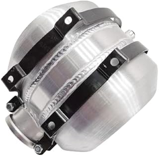 JSD 1.75 Gallon 8 x 8 Spun Aluminum Gas Tank / Fuel Tank With Internal Baffle 1/4" NPT Outlet Center Fill