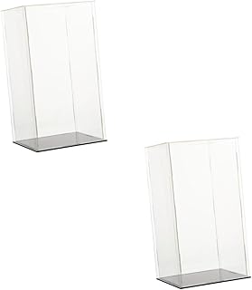 SAFIGLE 2 Peças Caixa De Exibição Armário De Exibição De Vidro Vitrine De Acrílico Vitrine De Vidro Tiro Suportes De Acrílico Para Exibição De Terrários Recipiente De Exibição Modelo