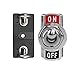 MGI SpeedWare 4 Gang Toggle Rocker Switch Panel for Automotive and Trucks, with Stainless Steel Faceplate and Safety Flip Covers (Chrome)