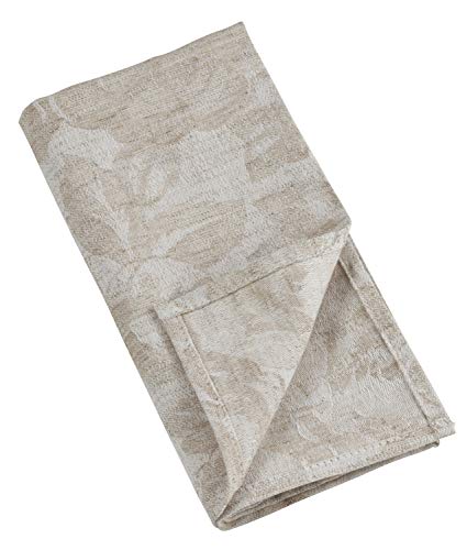 Servilletas de Tela Jacquard Floral Natural 20x20 Pulgadas Pack 4 miniatura 2