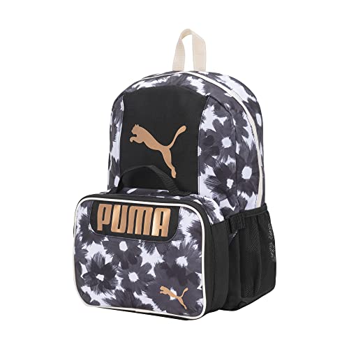 image for PUMA KIDS' EVERCAT BACKPACK & LUNCH KIT COMBO, Black/Gold, Youth Size