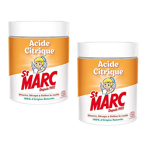 St Marc Limpiador multiusos de ácido cítrico 100% natural – 2 x 500 g