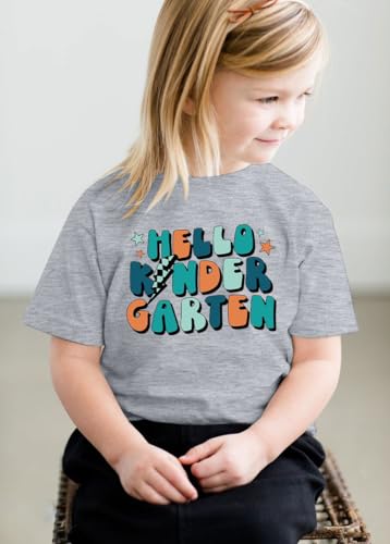 Image of Rollin Into Kindergarten Shirt Boys Girls First Day of Kindergarten T Shirts Little Kids Tee Top