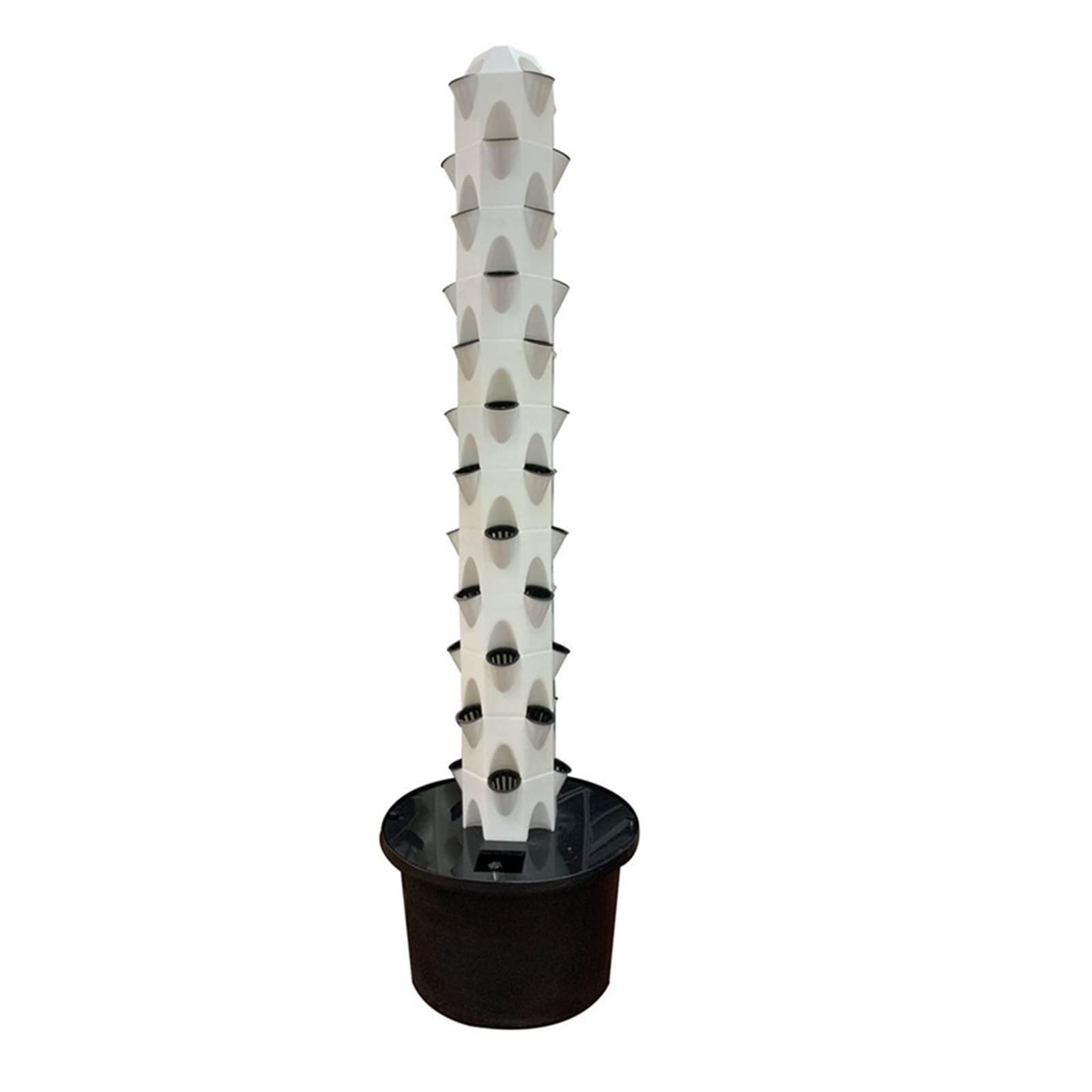 Sistema di Coltivazione a Torre idroponica Sistema idroponico NFT per Interni Giardino Verticale Petal Tower 48 Piante Attrezzatura per Fiori Lattuga Erbe Fragole Facile