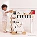 Le Toy Van - Wooden Honeybake Toy Cash Register | Role Play With Receipt, Opening Till Drawer and Money | Perfect for Supermarket, Food Shop or Cafe Pretend Play