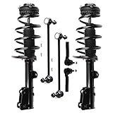 SCITOO - (6pcs) Front Strut Spring Assembly Stabilizer Bar Link Kit Tie Rod End fit for 2008-2016 for Chrysler Town & Country 2008-2018 for Dodge Grand Caravan