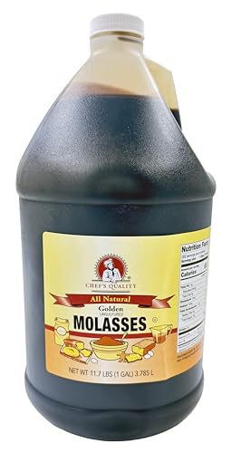 Chefs Quality All Natural Golden Molasses | Unsulfured | Kosher | 11.7 lbs