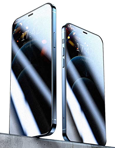 Zore Apple ile uyumlu iPhone 12 Mini Fit Hard Mat Privacy Cam Ekran Koruyucu Siyah