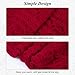 Aonal Womens Winter Scarf Cold Weather Thick Warm Cable Knit Wraps Chunky Large Soft Long Scarves,I-Red