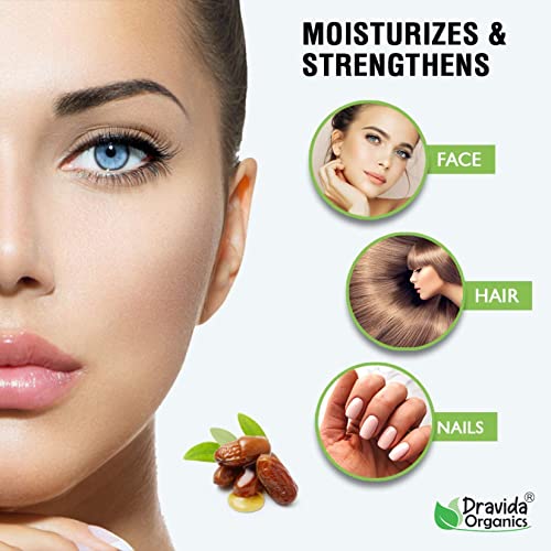 Image of 100% Pure Jojoba Oil for Hair & Skin Care | Cold Pressed Natural Moisturizing Oil for Dry Skin, Hair Growth & Face Care | Non-Sticky Multipurpose Carrier Oil for Men & Women