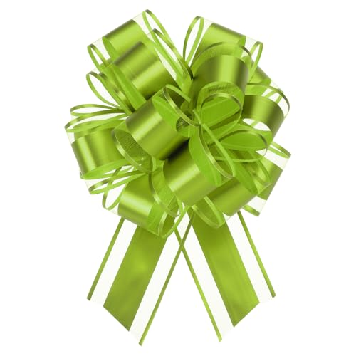 Lazos de organza verde de 15cm para decoracion de regalos navidenos memorables 2