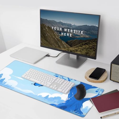 Tapis de souris de jeu antidérapant avec grand format étendu