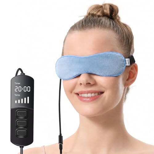 Aroma Season Heated Eye Mask for Dry Eyes, Warm Eye Compress with Flaxseed for MGD, Dry Eye...