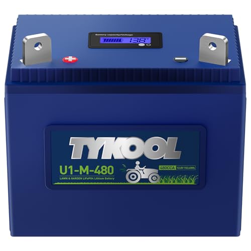 TYKOOL 480CCA Lithium Lawn Mower Battery