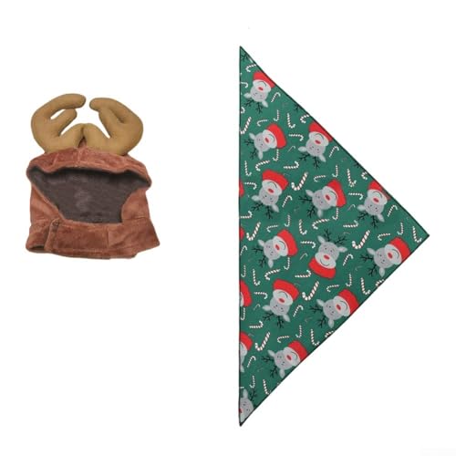 Reindeer Costume For Porch Goose 23 Inch With Scarf And Hat, Perfect For Seasonal Decoration In Various Indoor And Outdoor Spaces, Crafted From Fabric Resistant To Weather
