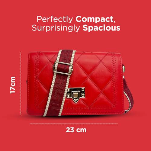 Image of SAGEWARE Casual Sling Purse for Women, Fashion Sling Bag, Sling Bag with Adjustable Strap | Designer Crossbody Purse for Girls & Women | Trendy Party, Casual & Office