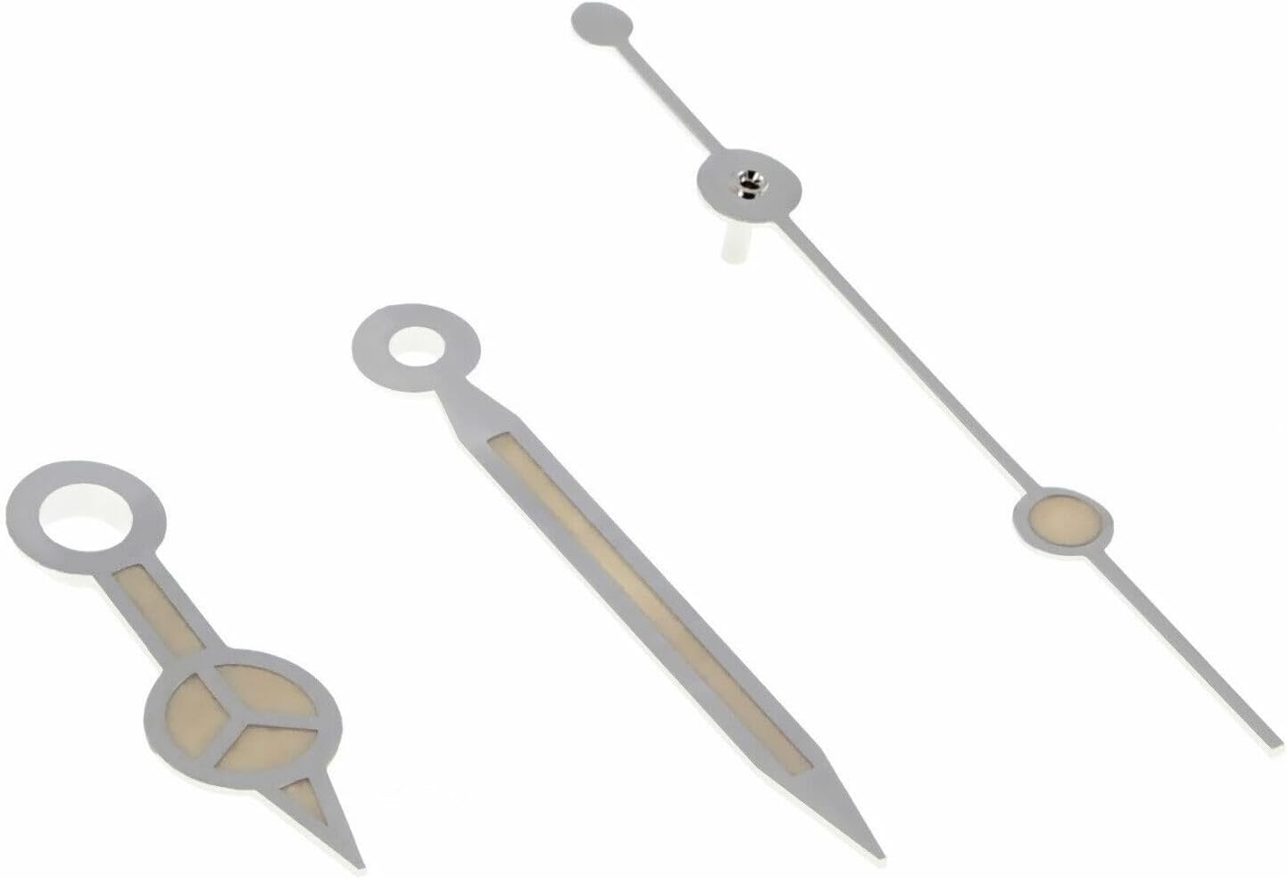 Ewatchparts Watch Hand Vintage Aged Compatible With Rolex Submariner 2824-2 2834-2 2836-2 2846-2 Silver