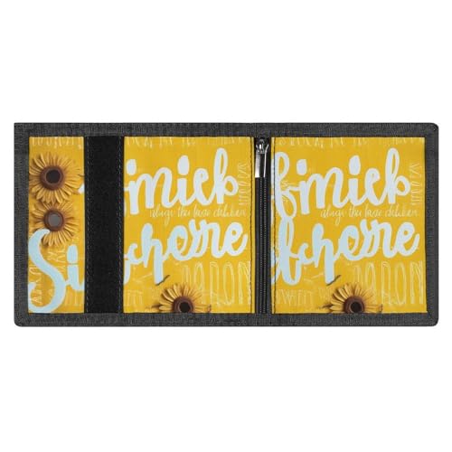 Goodlooking Hello Sunshine Print Trifold Wallet with ID Window & Key Ring | Slim Front Pocket Wallet with 8 Card Holder4