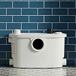 Baystone 400W Domestic Sanitary Macerator Pump – 4 Inlets Waste Water System for Toilet, Shower, Sink & Bath Quiet High-Pressure Sewage Pump IP54 Rated, CE Certified